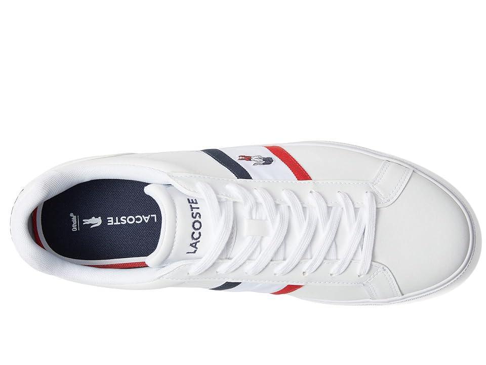 Lacoste Lerond Pro Tri 123 1 (White/Navy/Red) Men's Shoes Product Image