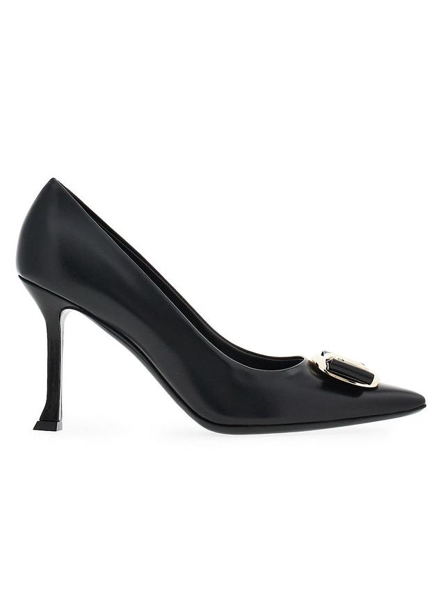 Womens Zelma 85MM Leather Pumps Product Image