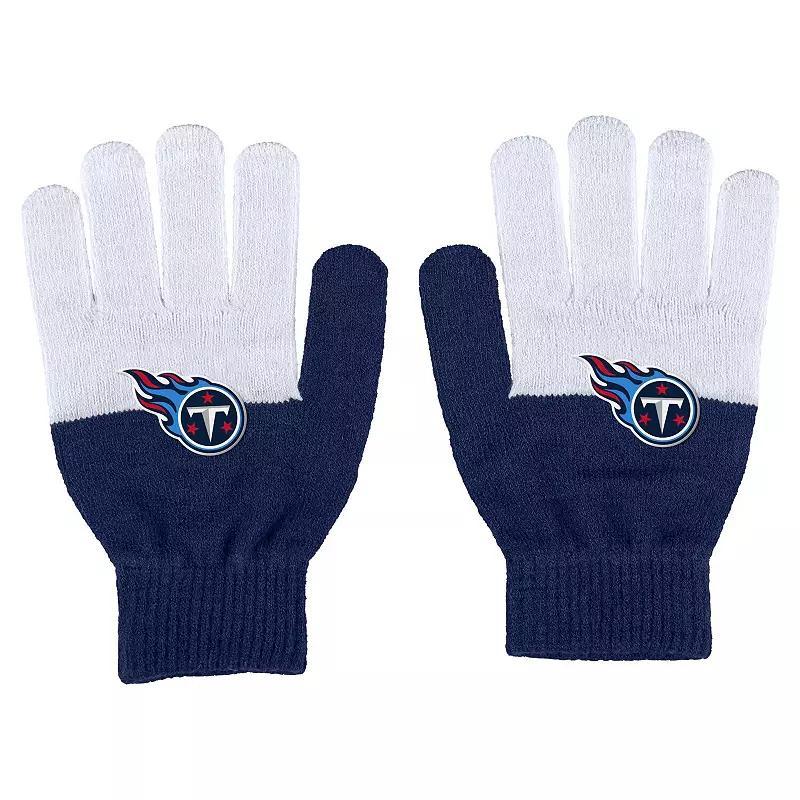 Womens WEAR by Erin Andrews Tennessee Titans Color-Block Gloves Product Image