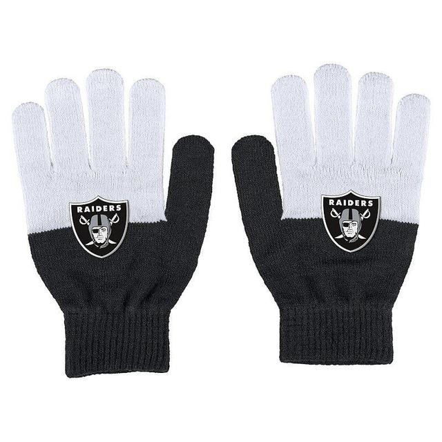 Womens WEAR by Erin Andrews Las Vegas Raiders Color-Block Gloves Product Image