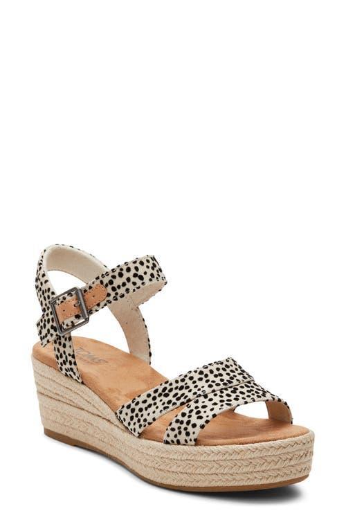 TOMS Audrey Ankle Strap Espadrille Platform Wedge Sandal Product Image