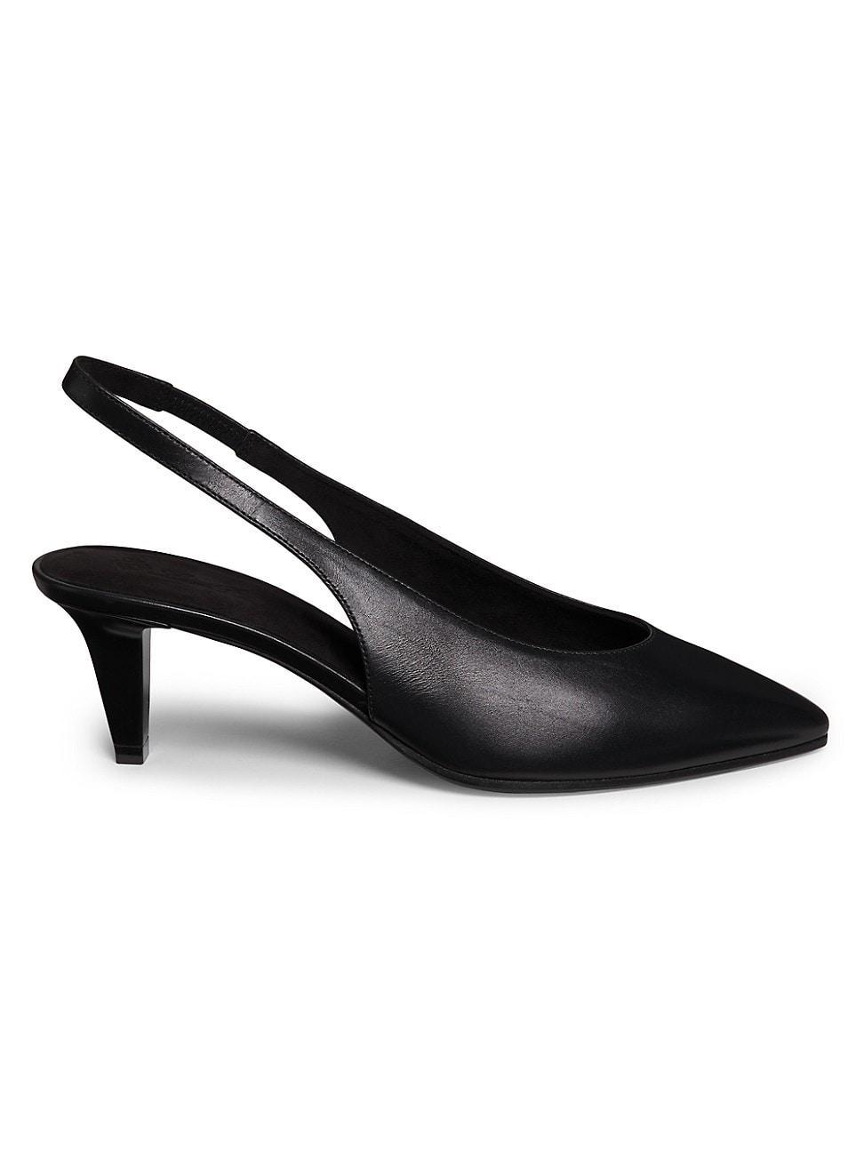 Womens Rebecca Leather Slingback Pumps Product Image