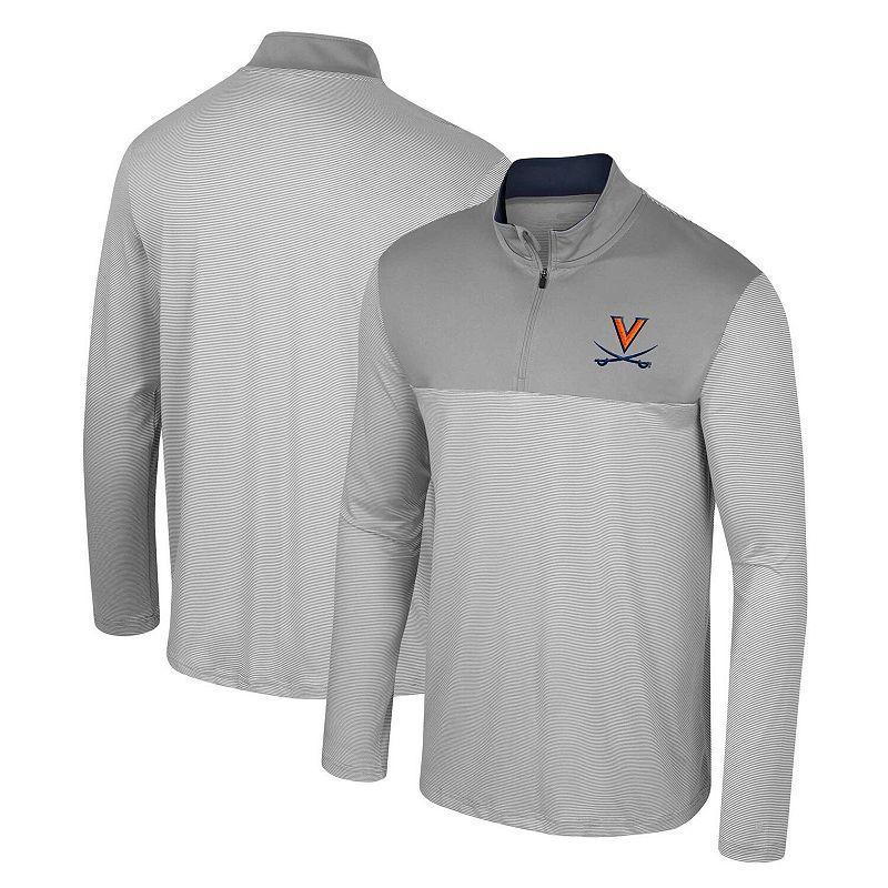 Mens Colosseum Gray Auburn Tigers Tuck Quarter-Zip Top Product Image