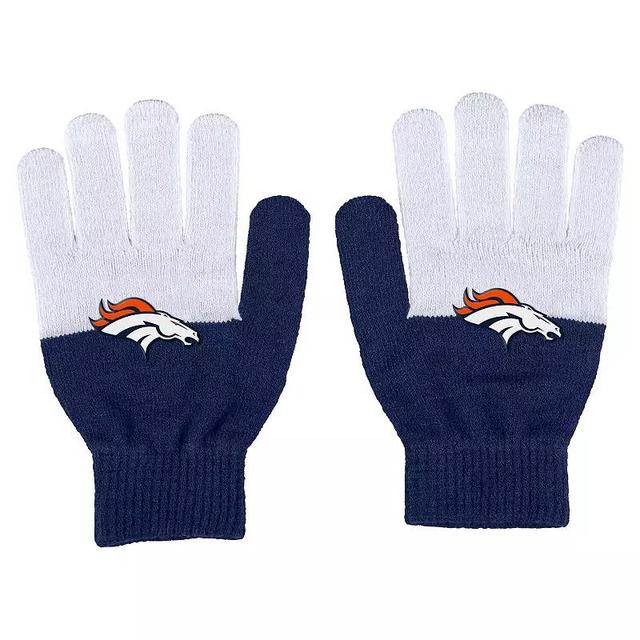 Womens WEAR by Erin Andrews Denver Broncos Color-Block Gloves Product Image