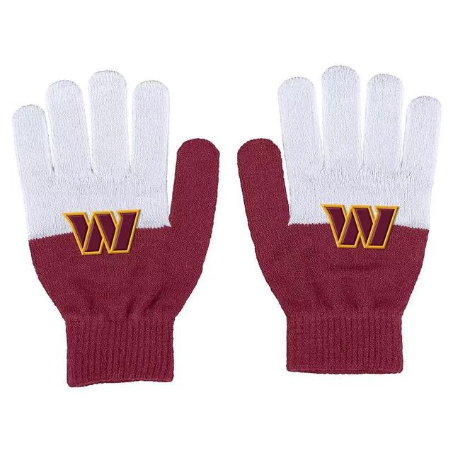 Womens WEAR by Erin Andrews Washington Commanders Color-Block Gloves Product Image