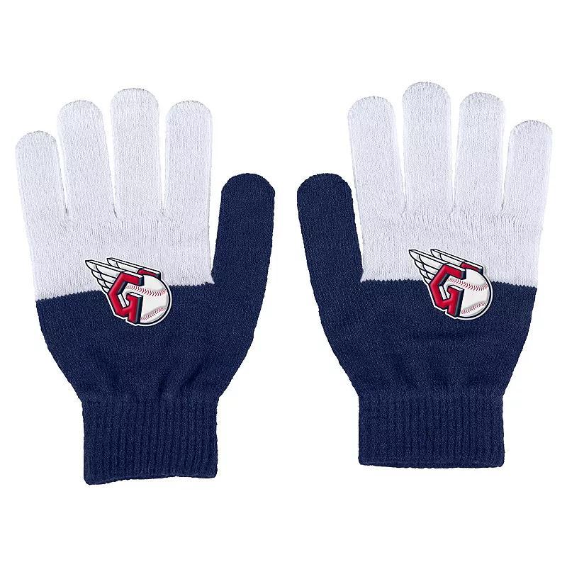 Womens WEAR by Erin Andrews Cleveland Guardians Color-Block Gloves Product Image