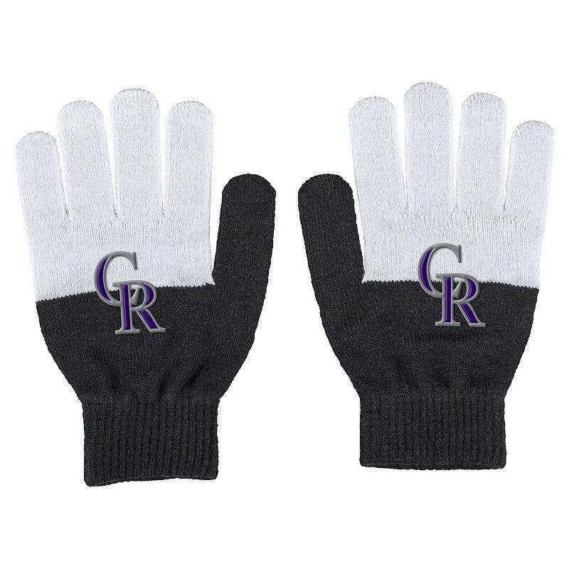 Womens WEAR by Erin Andrews Colorado Rockies Color-Block Gloves Product Image