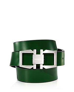 Ferragamo Mens Leather Reversible Gancio Buckle Belt Product Image