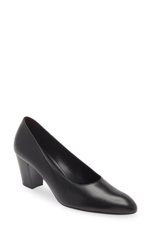 Womens Luisa 65MM Leather Block-Heel Pumps Product Image