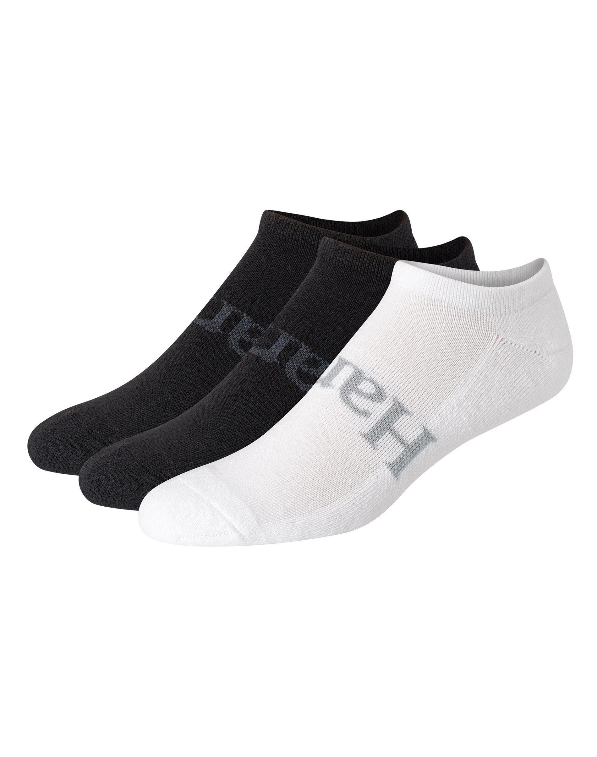 Hanes Originals Mens SuperSoft No Show Socks, 3-Pairs Wintergreen Dream/Black/White 6-12 Product Image