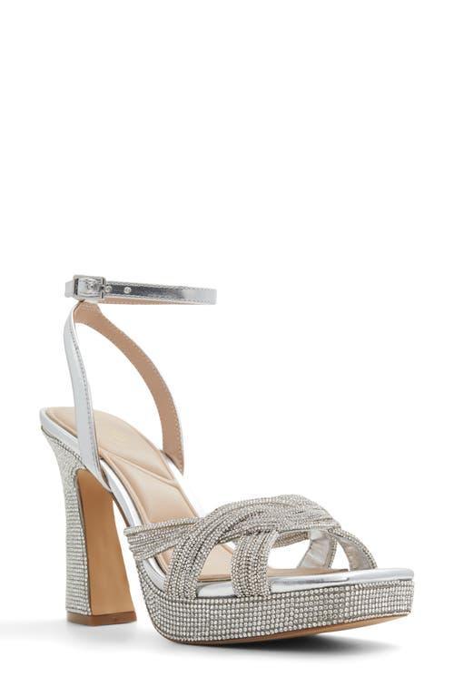 ALDO Glimma Metallic Crystal Sandal Product Image