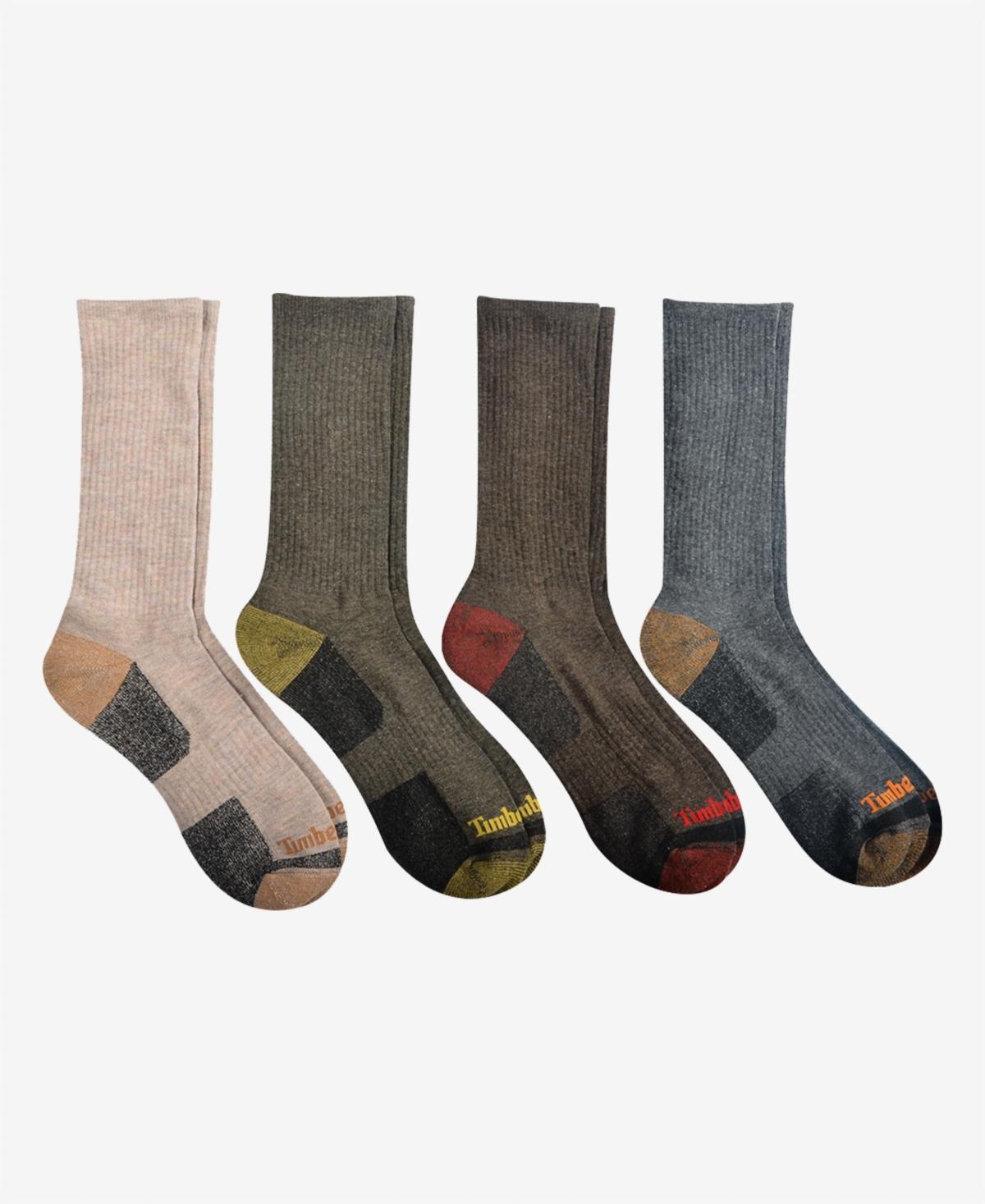 Timberland Mens Crew Socks, Pack of 4 Product Image