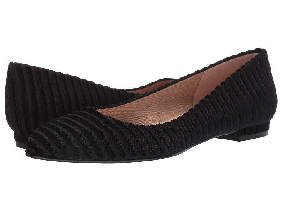 French Sole Elka (Navy Bremen Velvet) Women's Shoes Product Image