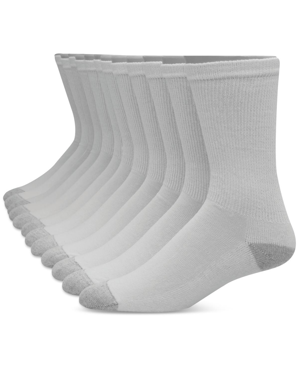 Big & Tall Hanes Ultimate Fresh IQ 10-pack Crew Socks, Mens Product Image