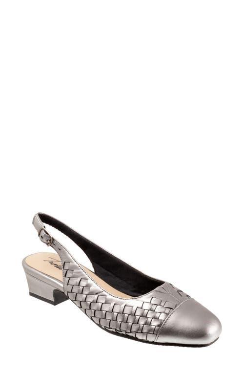 Trotters Dea Woven Slingback Pump Product Image