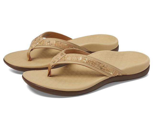 Vionic Womens Sandals - Gold Cork Tide II Sandal - Women Product Image