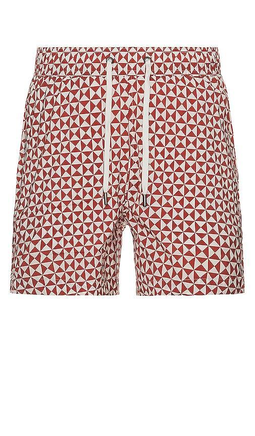 Mens Charles 5 Geometric-Print Swim Shorts Product Image