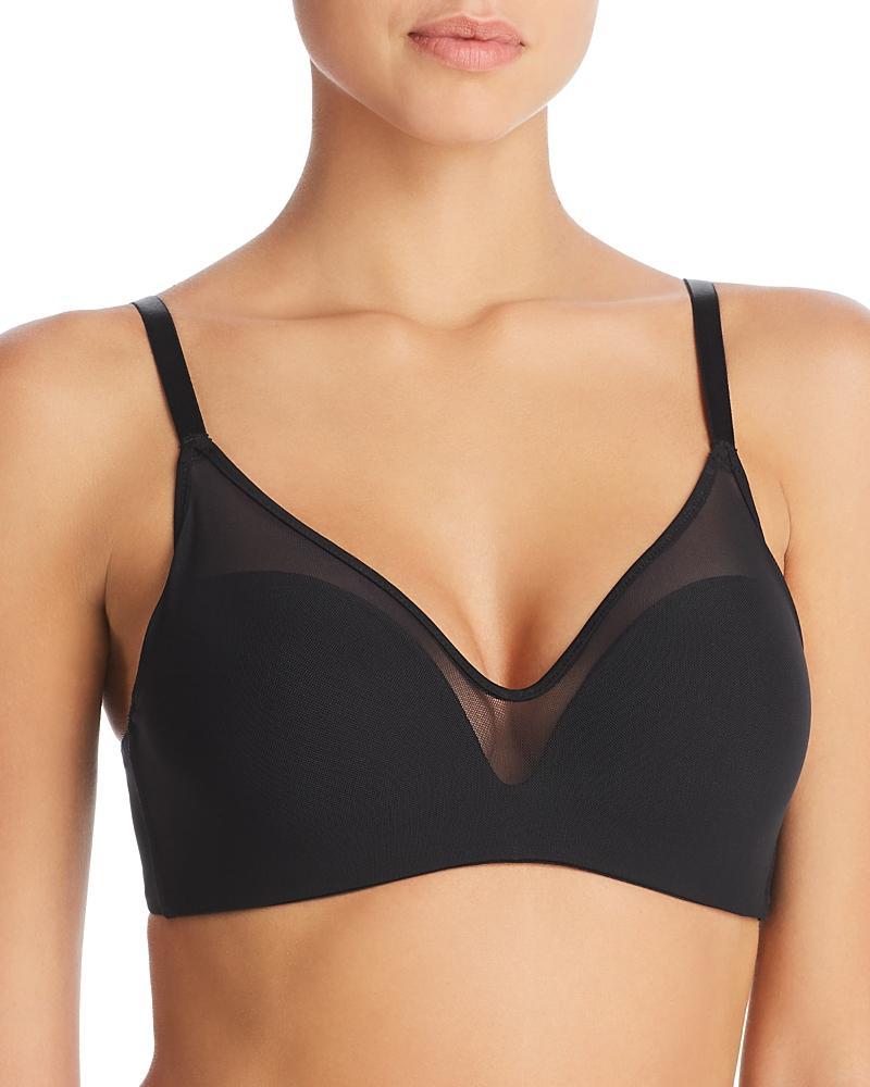 Womens Sheer Illusion Wireless Bra Product Image