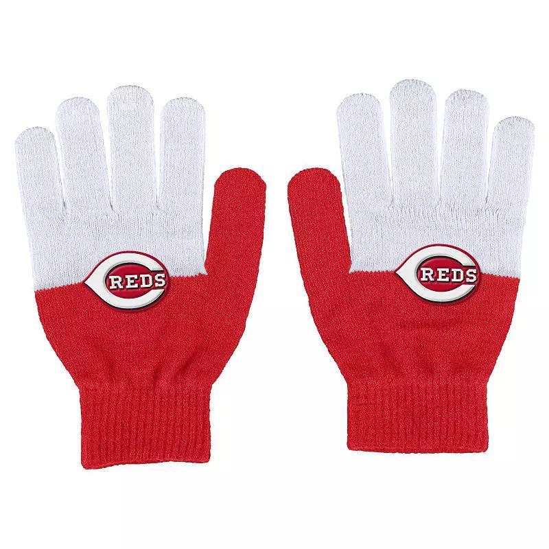 Womens WEAR by Erin Andrews Cincinnati Reds Color-Block Gloves Product Image