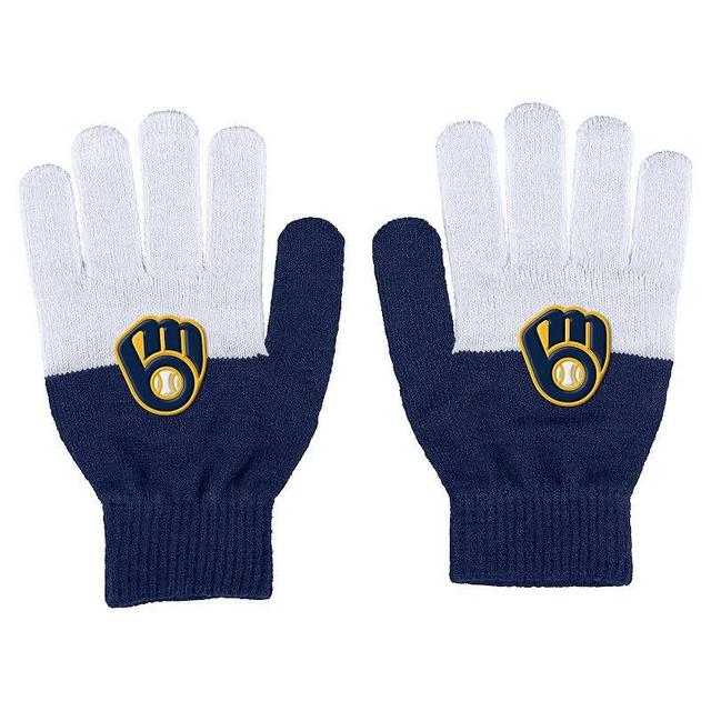 Womens WEAR by Erin Andrews Milwaukee Brewers Color-Block Gloves Product Image