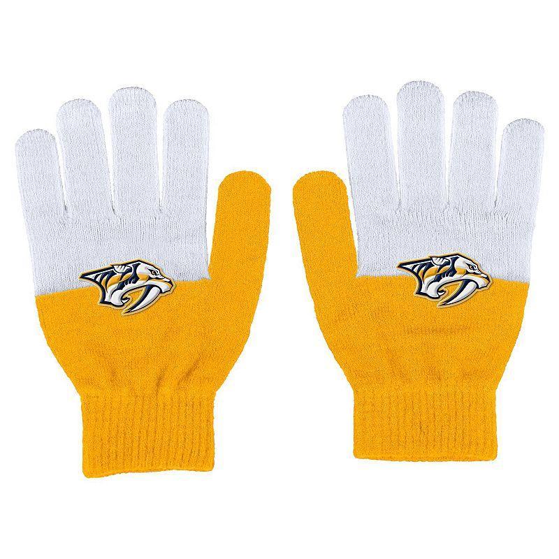 Womens WEAR by Erin Andrews Nashville Predators Color-Block Gloves Product Image