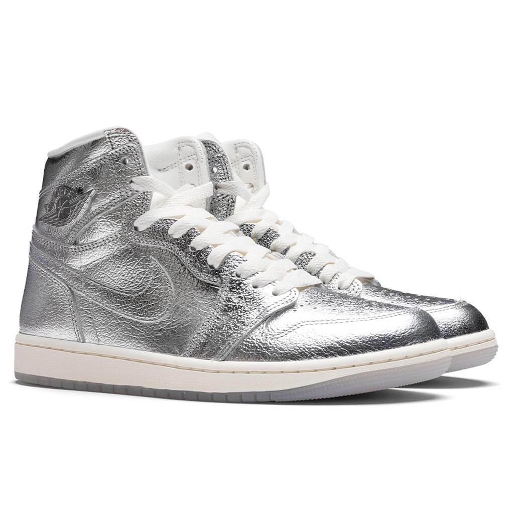 Air Jordan 1 Retro Hi OG Women's - Metallic Silver/Photon Dust/Sail Female Product Image