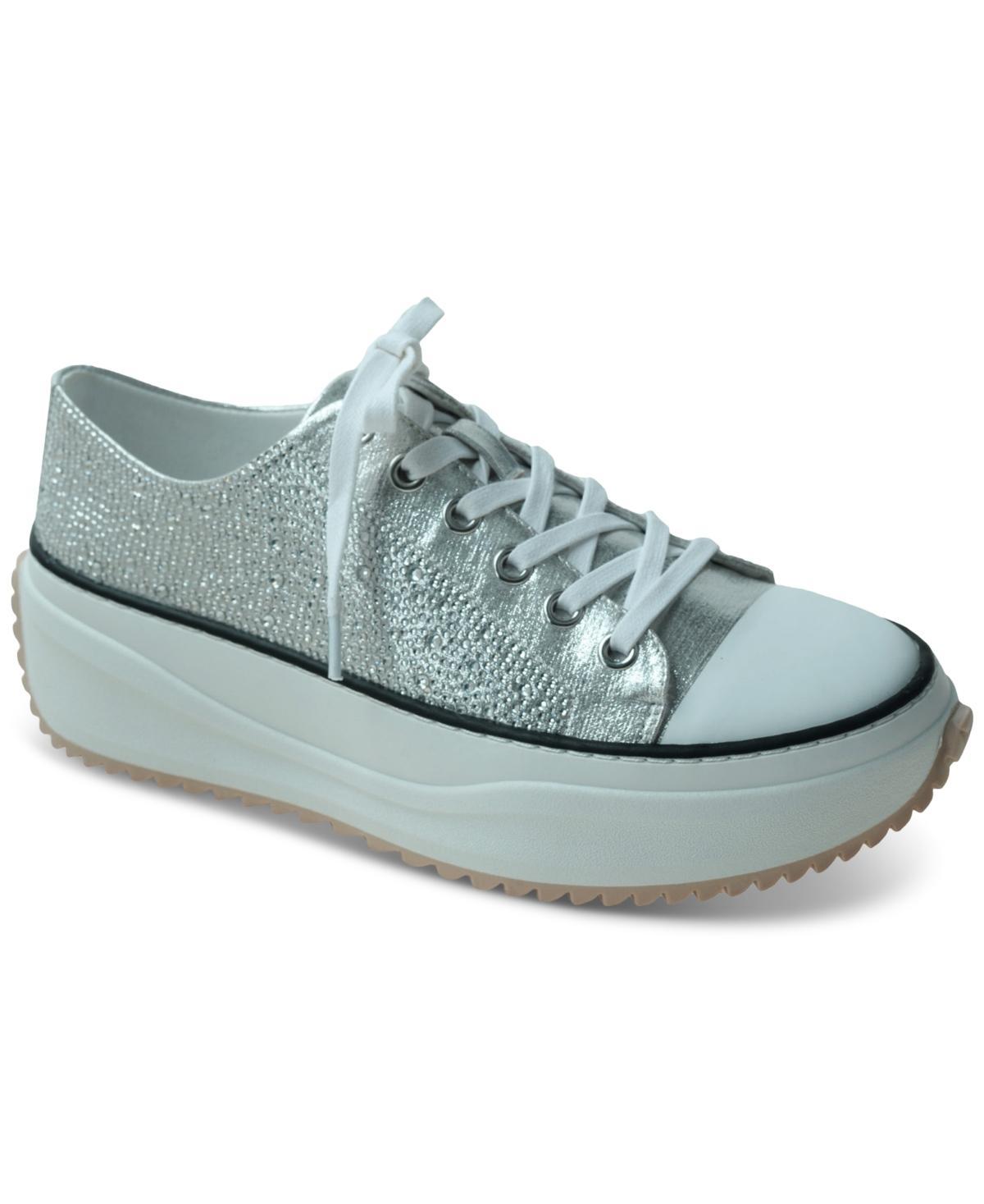 Wild Pair Highfive Bling Lace-Up Low-Top Sneakers, Created for Macys Product Image