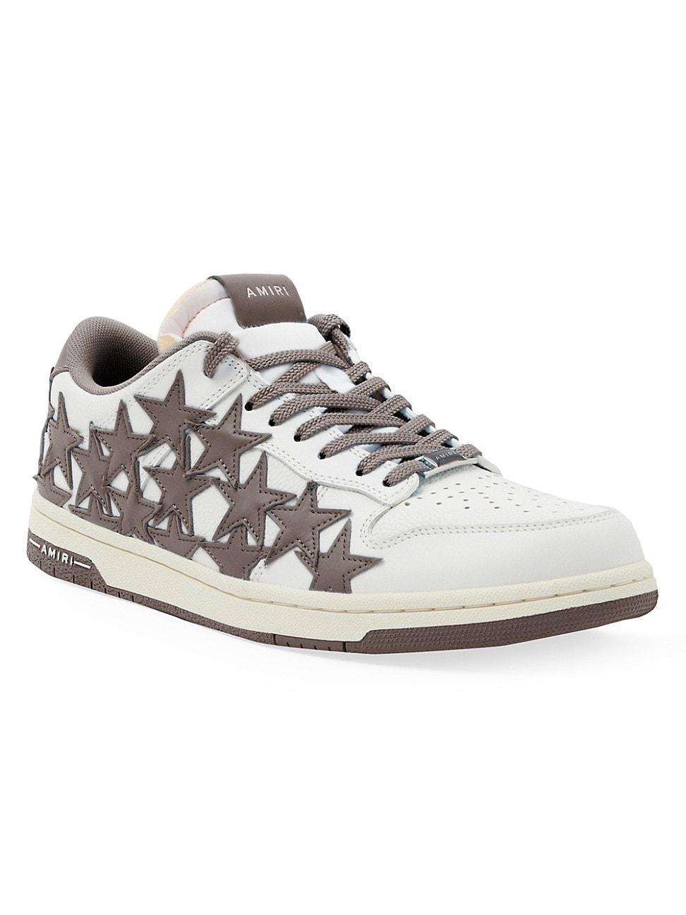 Mens Stars Leather Low-Top Sneakers Product Image