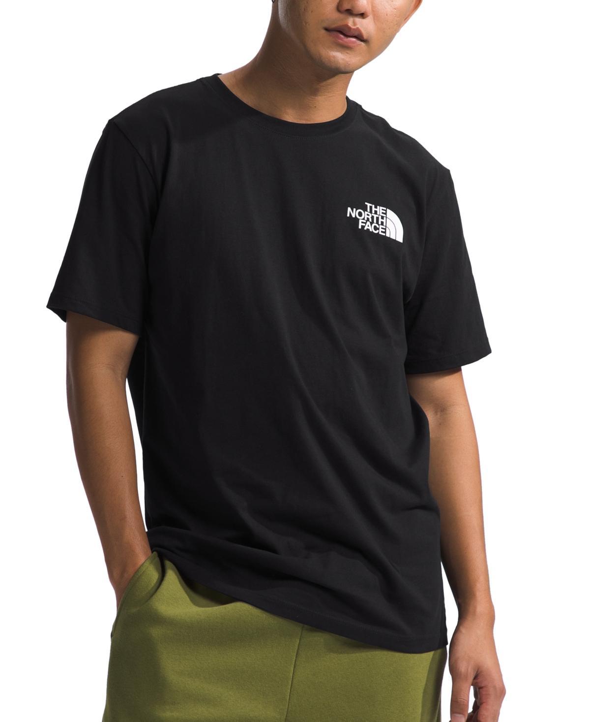 The North Face Mens Box Logo Crewneck Short-Sleeve T-Shirt - Gravel Product Image