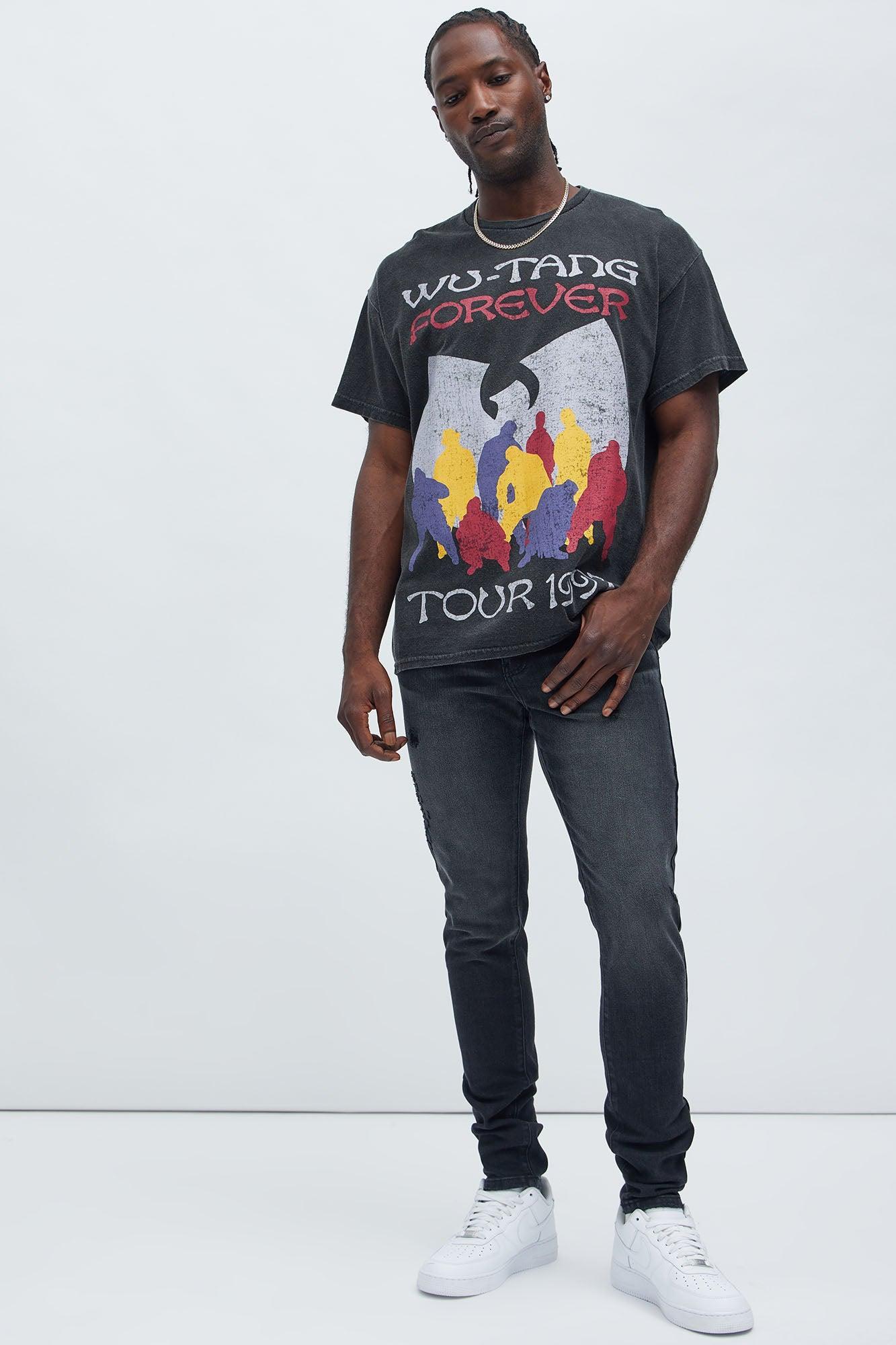 Wu Tang Clan C.R.E.A.M. Oversized Short Sleeve Tee - Black Product Image