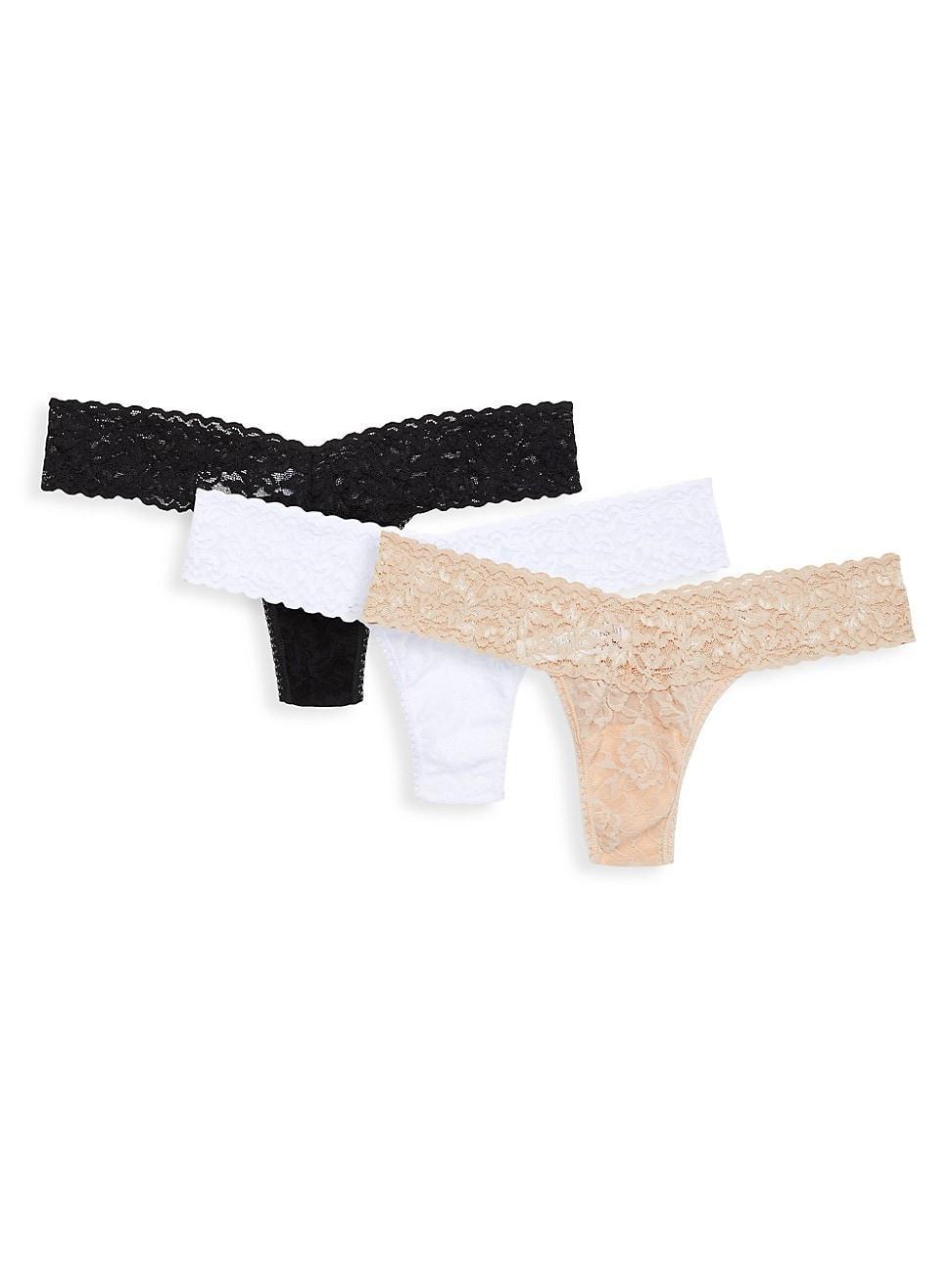 Hanky Panky Low-Rise Thongs, Set of 3 Product Image