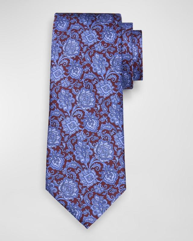 Mens Paisley Silk Tie Product Image