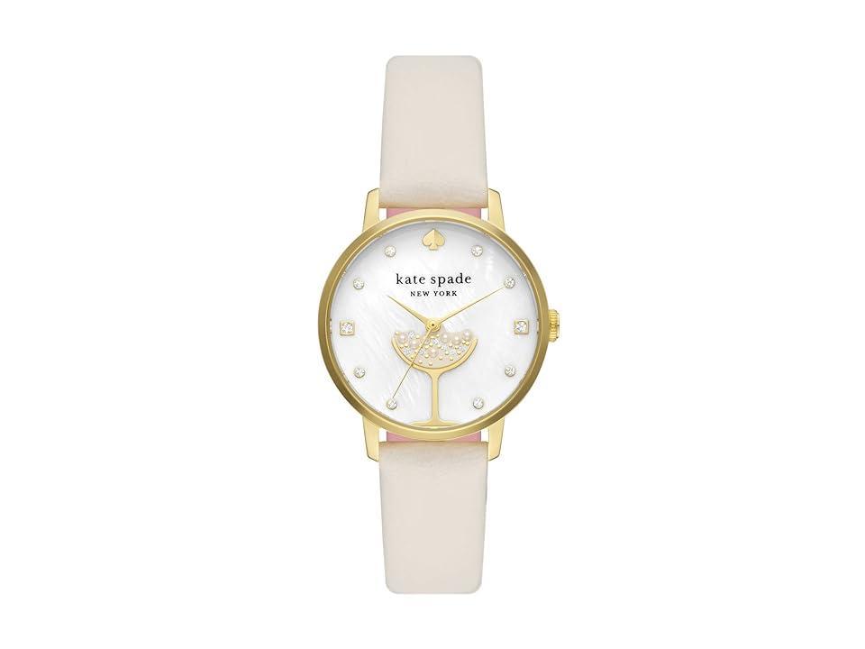 kate spade new york metro leather strap watch, 34mm Product Image