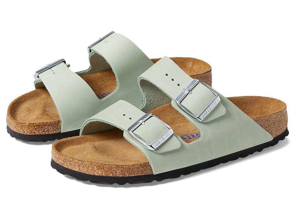 Birkenstock Womens Arizona Soft Footbed Suede Nubuck Buckle Detail Sandals Product Image