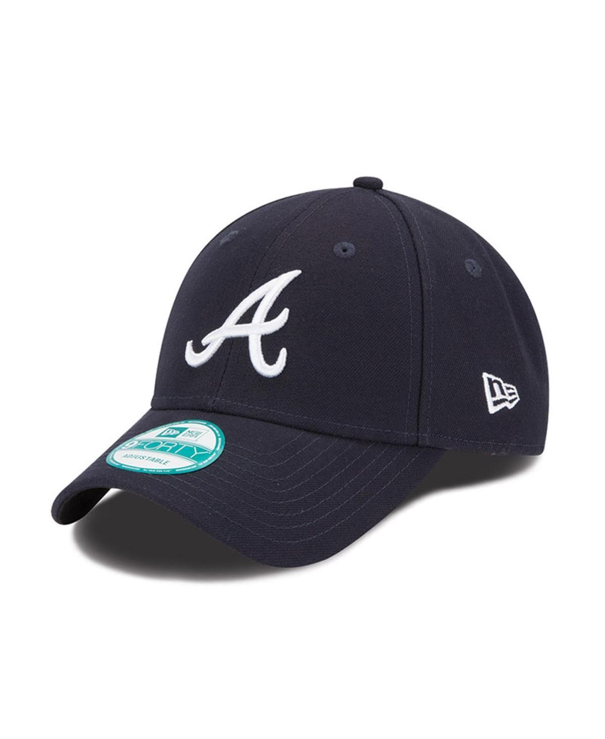 Mens New Era Navy Atlanta Braves League 9FORTY Adjustable Hat Product Image