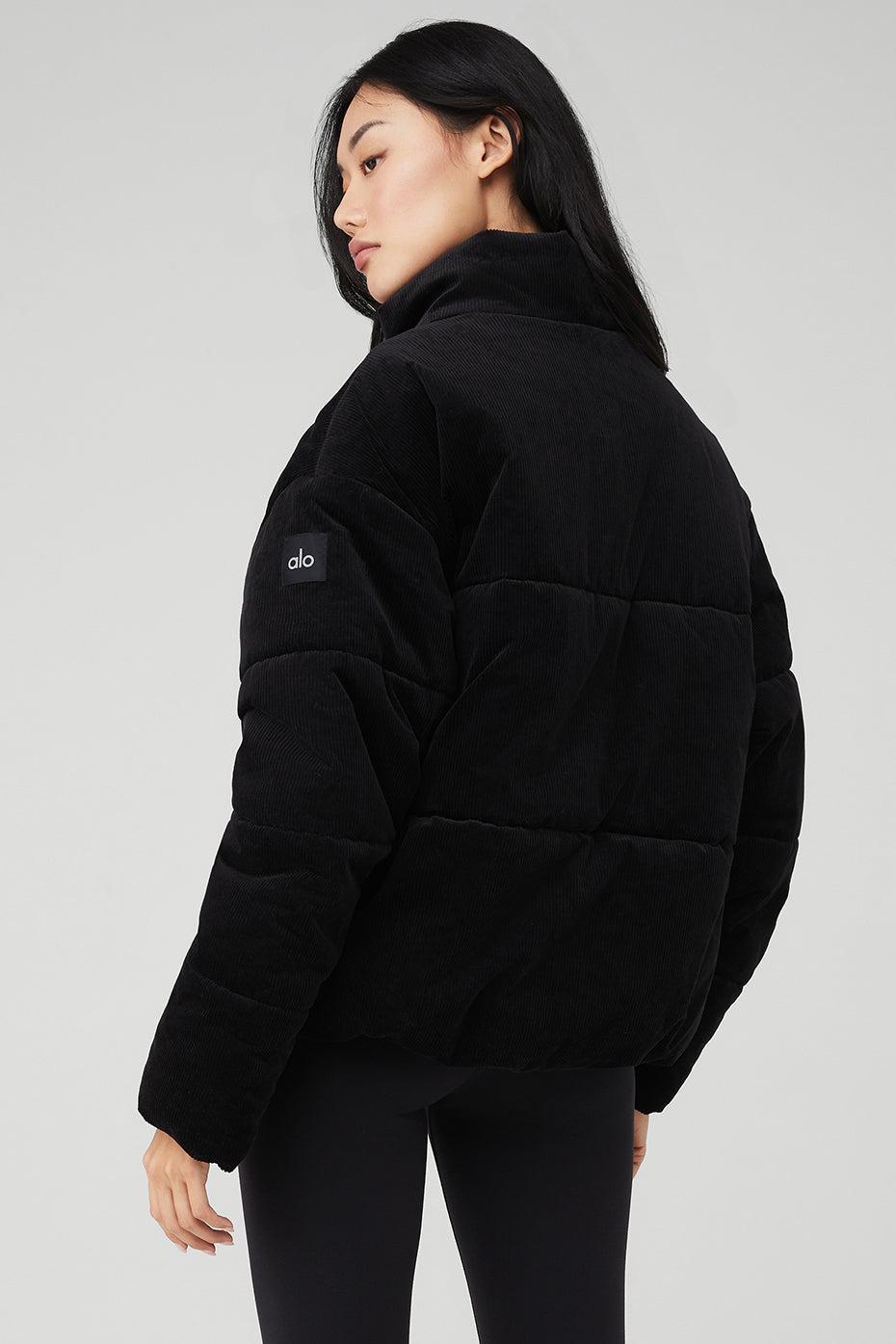 Corduroy Stage Puffer - Black Female Product Image