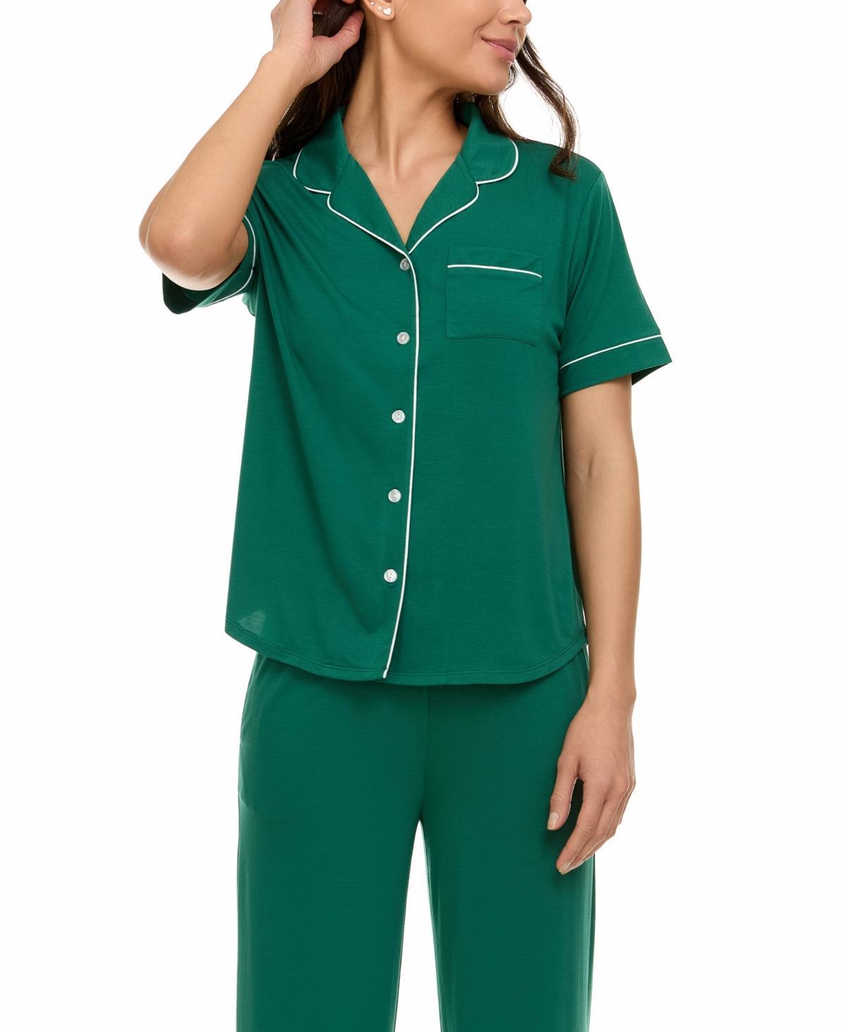 Flora by Flora Nikrooz Womens Annie Notch Top and Capri Pajama Set Product Image