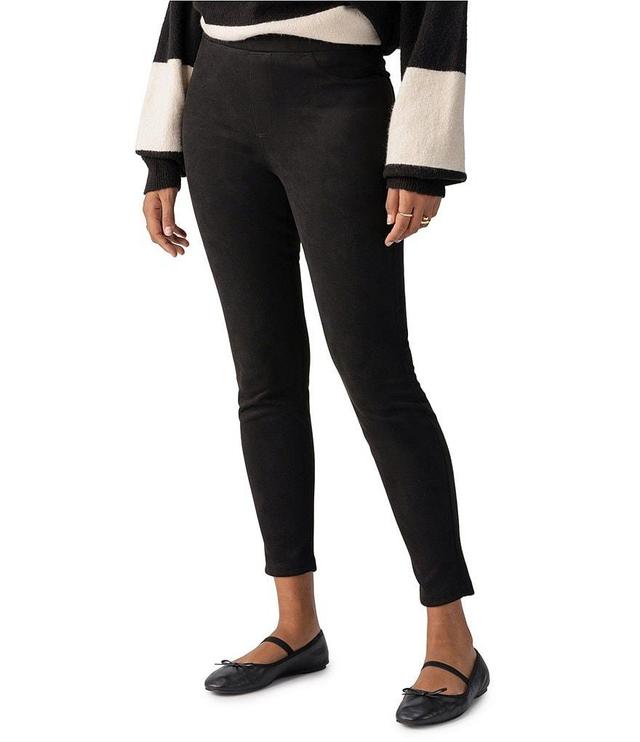 Sanctuary Runway Suede Mid Rise Pull-On Leggings Product Image