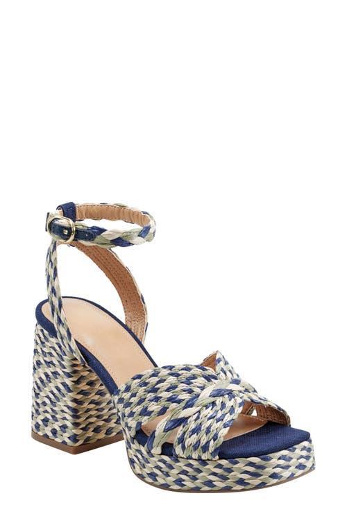 Marc Fisher LTD Janie Raffia Ankle Strap Platform Sandal Product Image