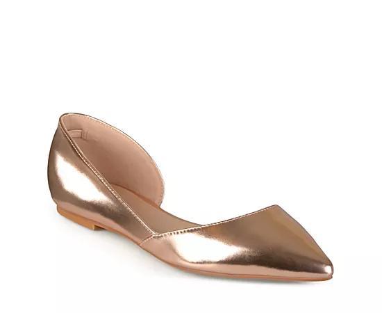 Journee Collection Womens Cortni Pointed Toe dOrsay Flats Product Image