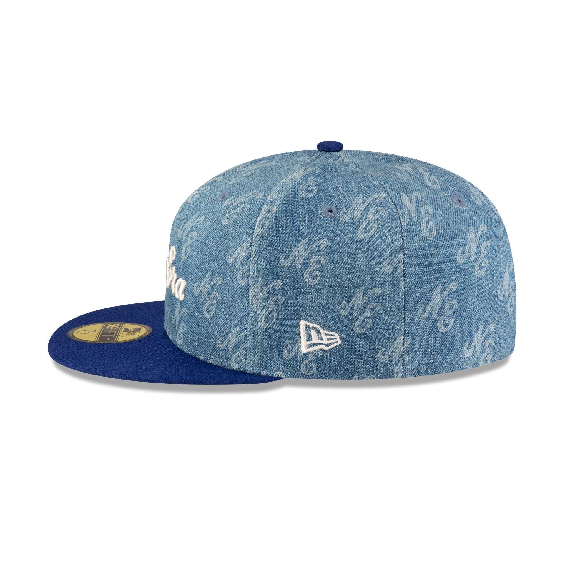 New Era Cap Laser Burn Out Denim 59FIFTY Fitted Hat Male Product Image