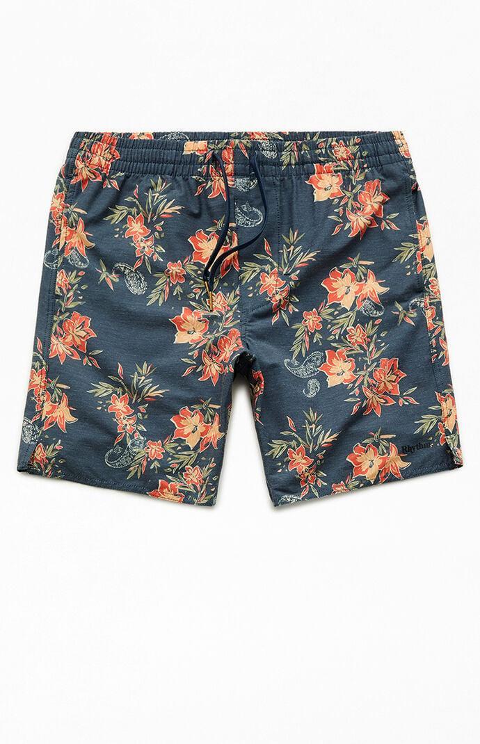 Rhythm Men's Tropical Paisley 8" Swim Trunks Product Image