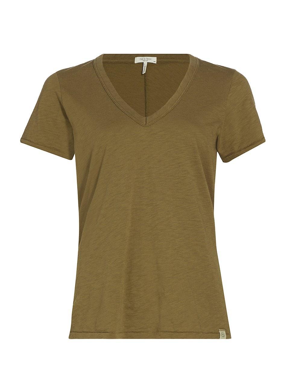 rag & bone The Slub V-Neck Organic Pima Cotton T-Shirt Product Image