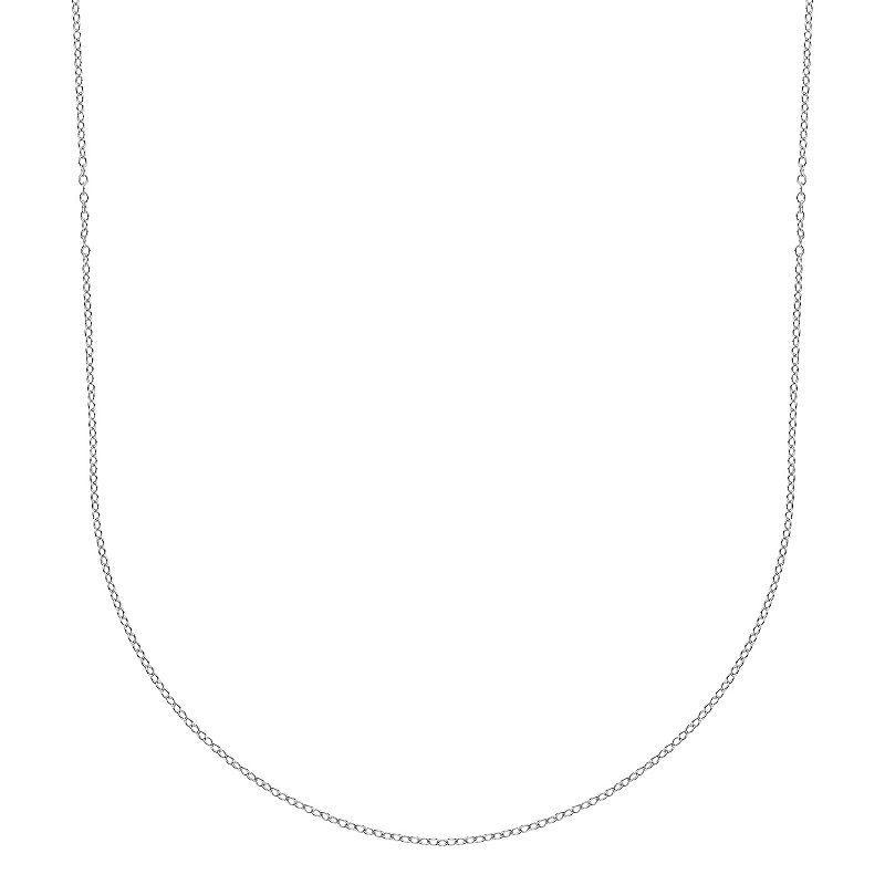 PRIMROSE Sterling Silver Chain Necklace, Womens Grey Product Image