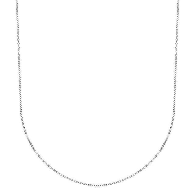 PRIMROSE Sterling Silver Chain Necklace, Womens Grey Product Image