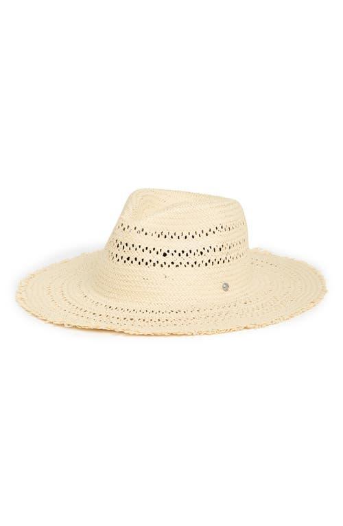 Womens Elle Perforated Straw Fedora Product Image