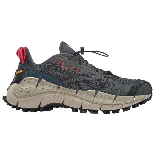 Reebok Mens Zig Kinetica II - Running Shoes Navy/Gray Product Image