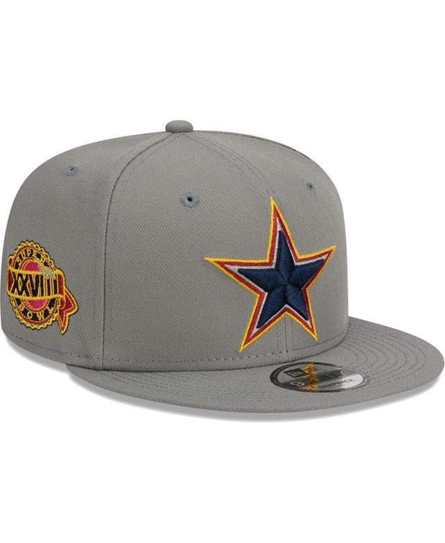 Mens New Era Gray Dallas Cowboys Color Pack 9FIFTY Snapback Hat, Grey Product Image