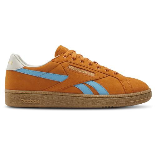 Reebok Mens Reebok Club C Grounds Uk - Mens Tennis Shoes Rust/Light Blue/Gum Product Image