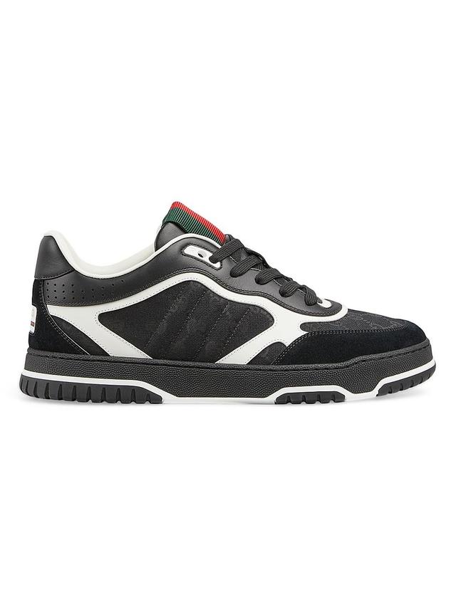 Men's Re-Web GG Supreme Canvas and Leather Sneakers Product Image